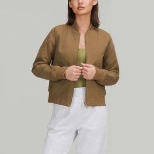 Lululemon Non Stop Cotton Bomber Jacket Size 4
